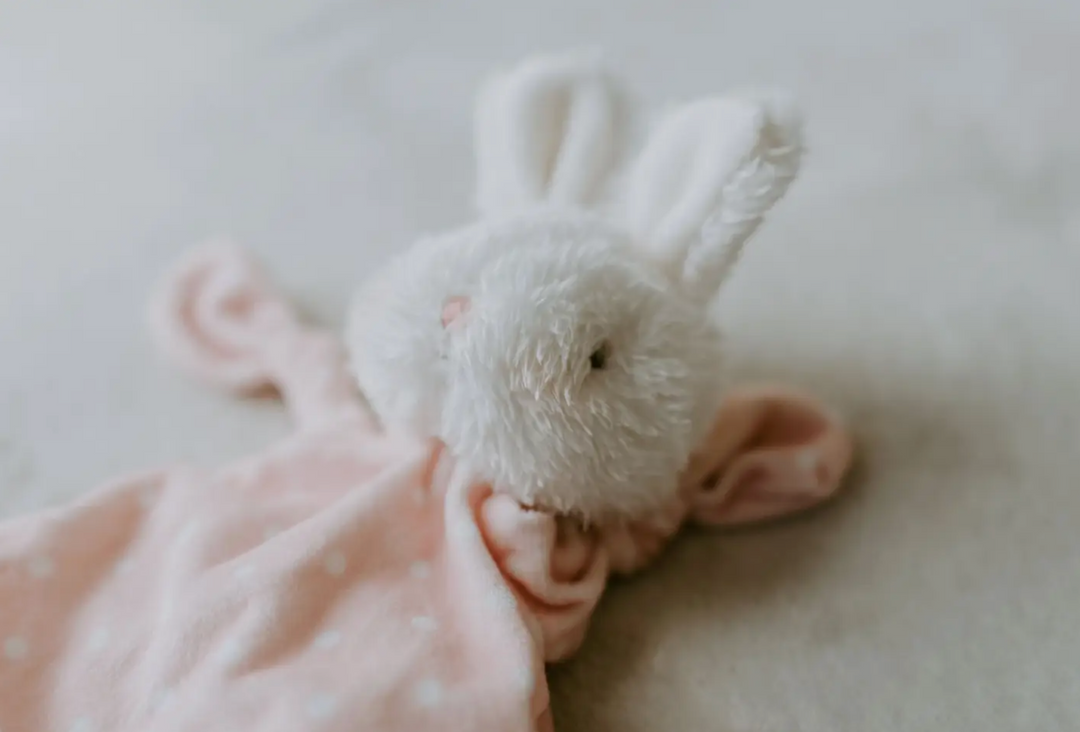 Bunnies by the Bay Knotty Friend - Personalized Lovey - Blossom Pink Bunny