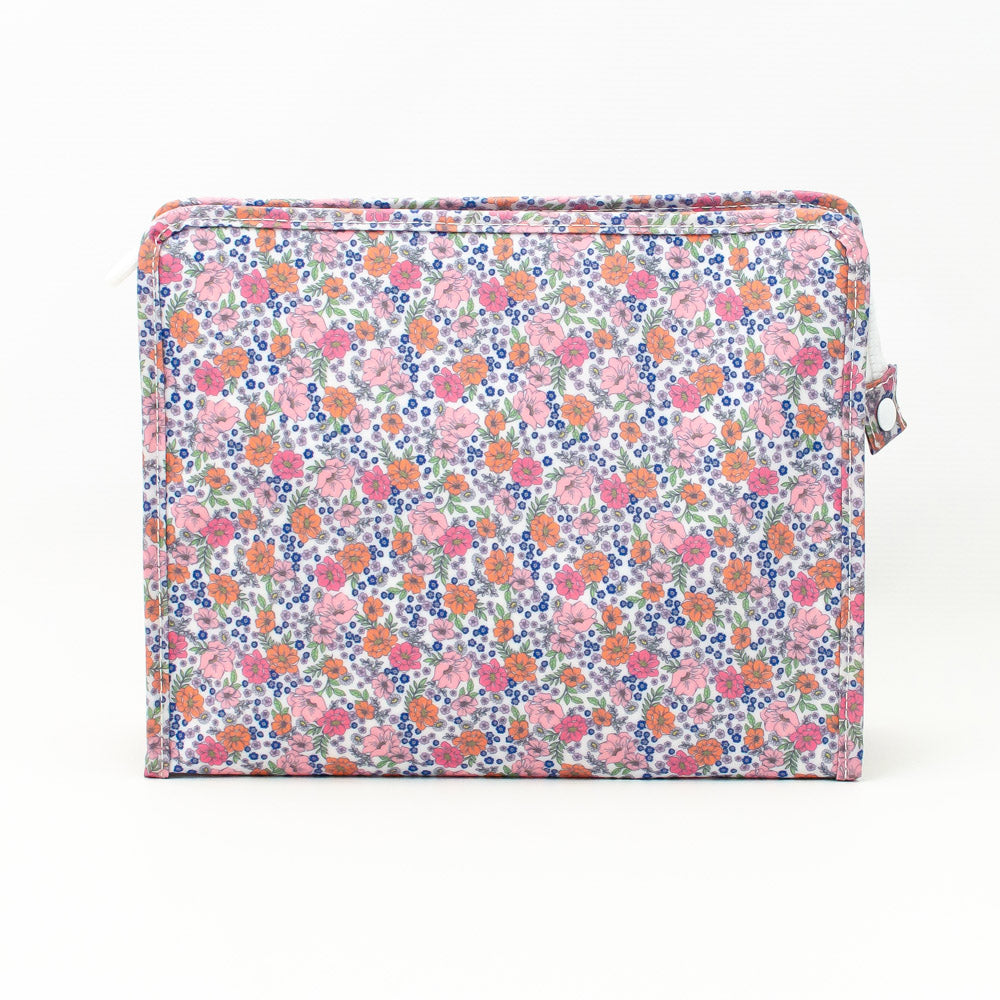 Garden Floral Large Roadie by TRVL Design - Monogrammed Diaper Bag Organizer - Zippered Pouch