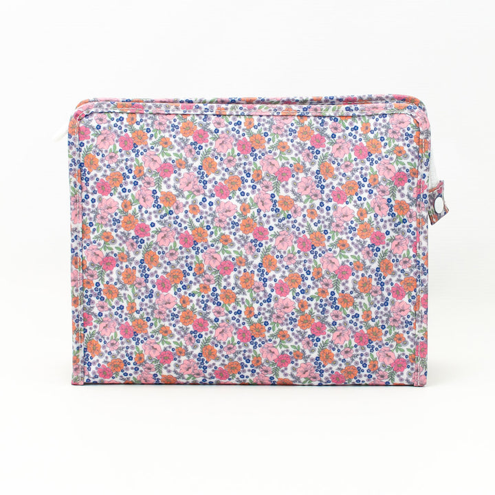 Garden Floral Large Roadie by TRVL Design - Monogrammed Diaper Bag Organizer - Zippered Pouch