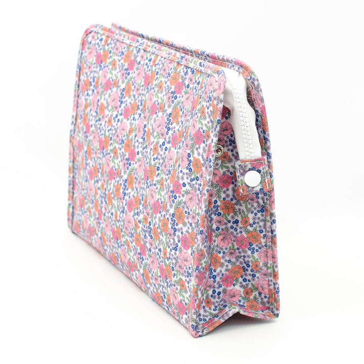 Garden Floral Large Roadie by TRVL Design - Monogrammed Diaper Bag Organizer - Zippered Pouch