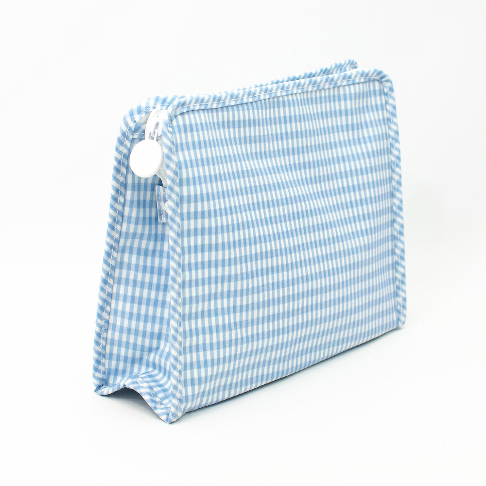 Large Roadie Pouch by TRVL Design - Light Blue Mist - Monogrammed Baby Gift - Diaper Pouch