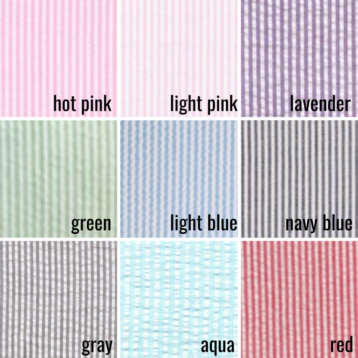 Seersucker Easter Basket - 7 Colors