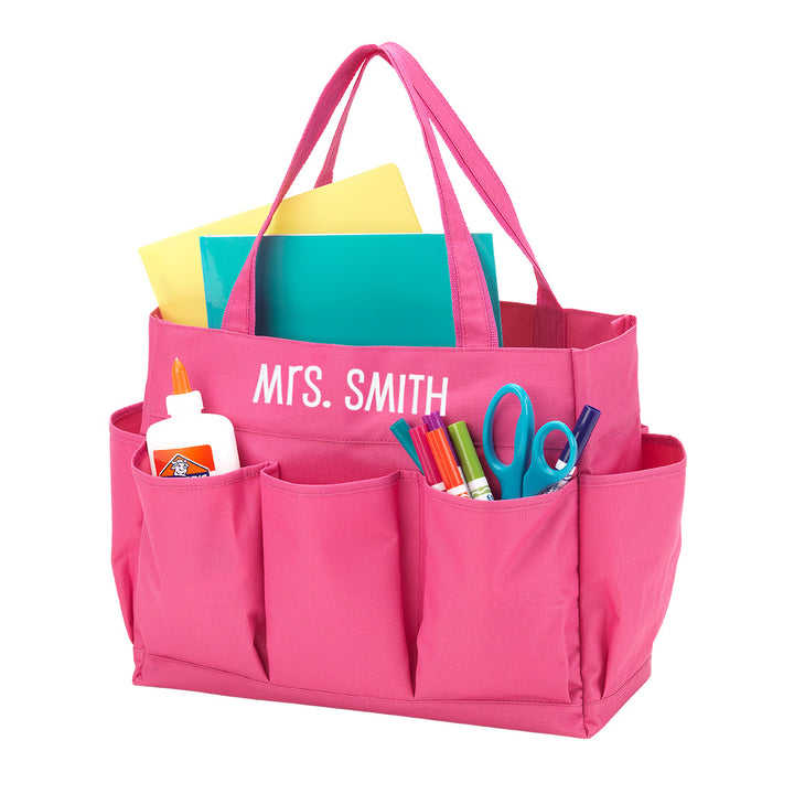 Carryall Craft Office Tote Bag - Navy, Black, Mint, Pink