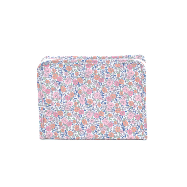 Medium Roadie by TRVL Design - Monogrammed Diaper Bag Organizer - Zippered Pouch - Garden Floral