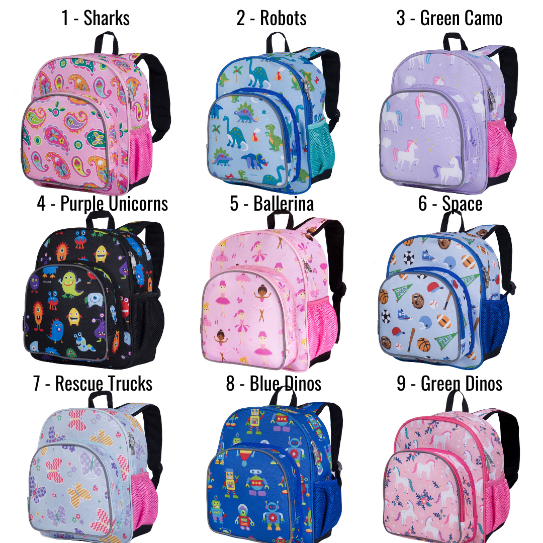 Monogrammed Toddler Backpack 12