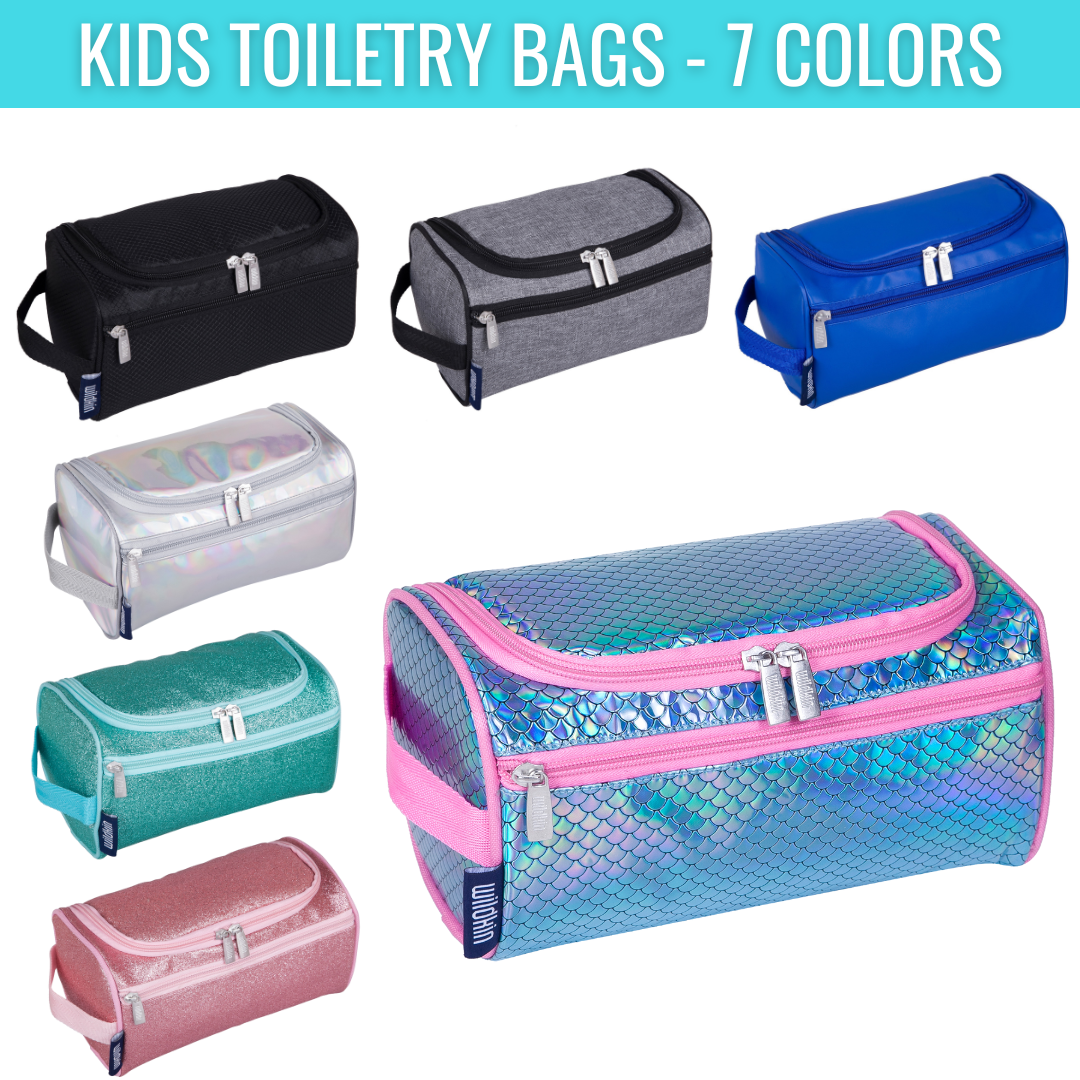 Personalized Kids Toiletry Bags - 7 Colors - Wildkin