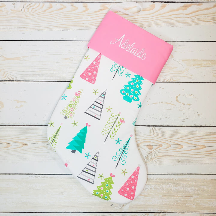 Handmade Baby's First Christmas Stocking Embroidered Stocking | Personalized Stocking Option Available