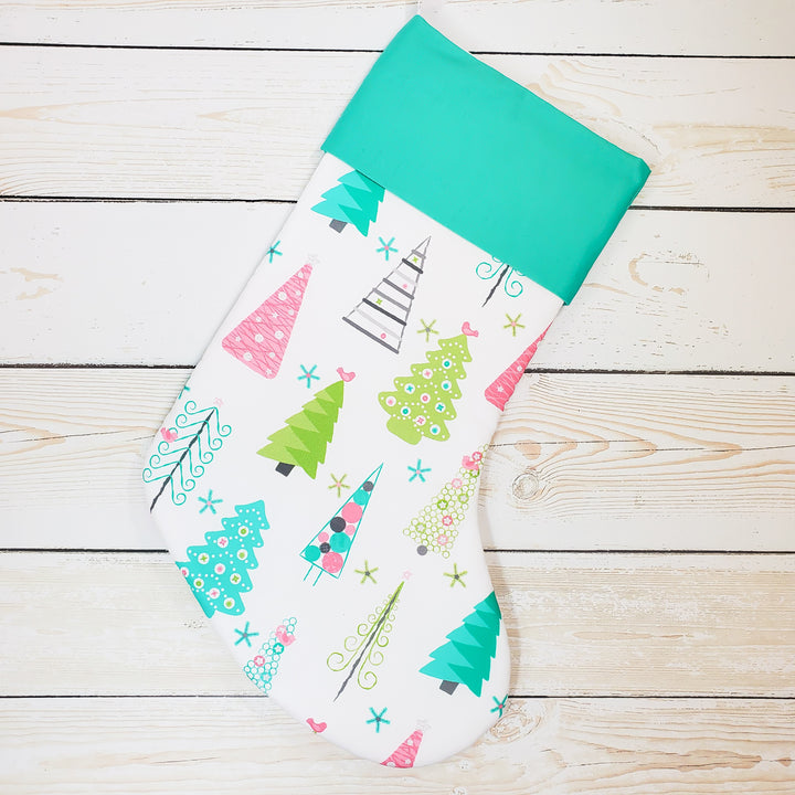 Handmade Christmas Stocking for Kids Embroidered Stocking | Personalized Stocking Option Available