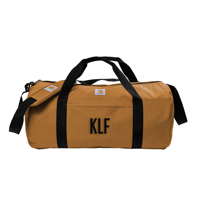 Carhartt Packable Duffle Bag - Gift for Men - Personalized Duffle - Black or Khaki Brown