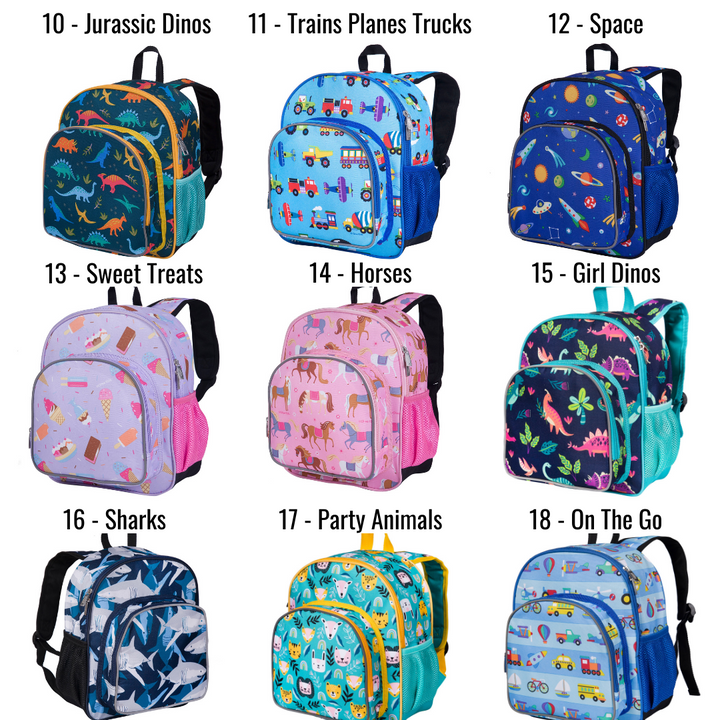 Monogrammed Toddler Backpack 12" - 18 Colors