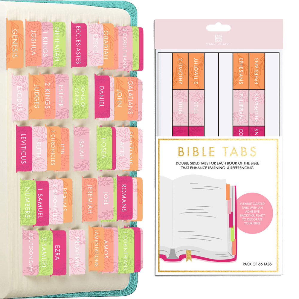 Bible Tabs - Laminated Journaling Tabs - 66 Tabs