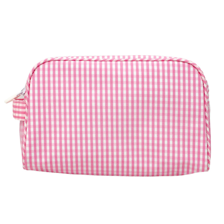 TRVL Design - Stowaway Zipper Bag - Toiletry Pouch - Baby Gift - Pink Gingham