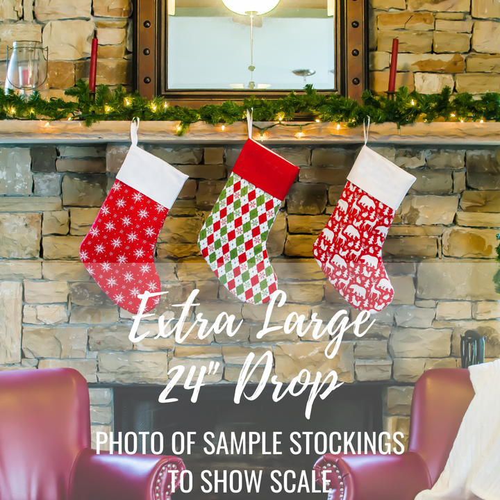 Handmade Christmas Sock, Xmas Stocking, Stockings for Him, Personalized Christmas Stocking, Family Stockings, Embroidered