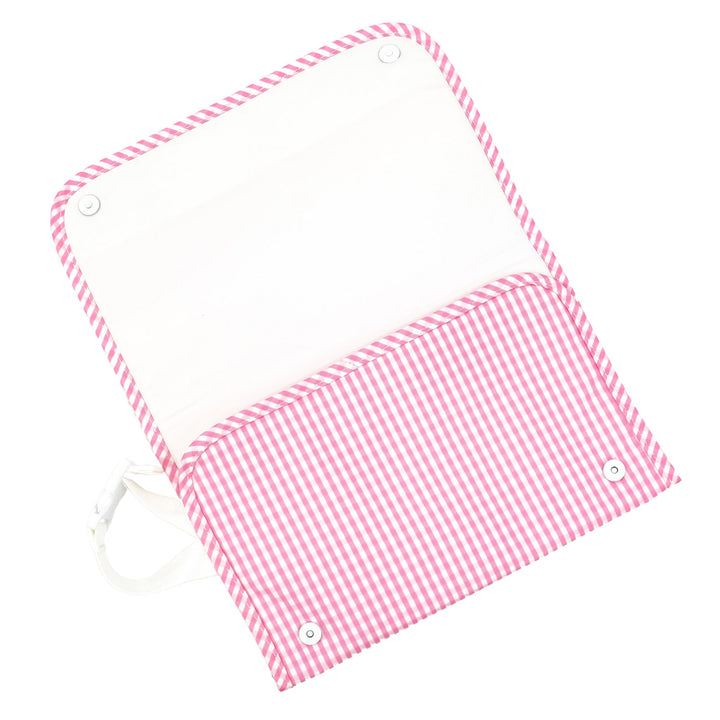 TRVL Design - Game Changer Pad - Baby Changing Pad - Baby Gift - Pink Gingham