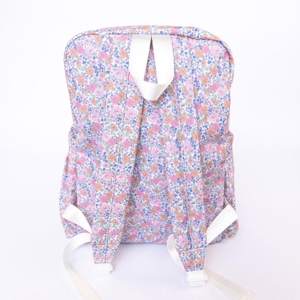 TRVL Design - Garden Party Backpacker - Monogrammed Baby Gift - Floral Diaper Bag
