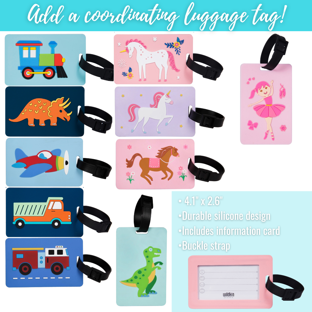Kids Luggage Tags - Travel Accessories - 10 Colors