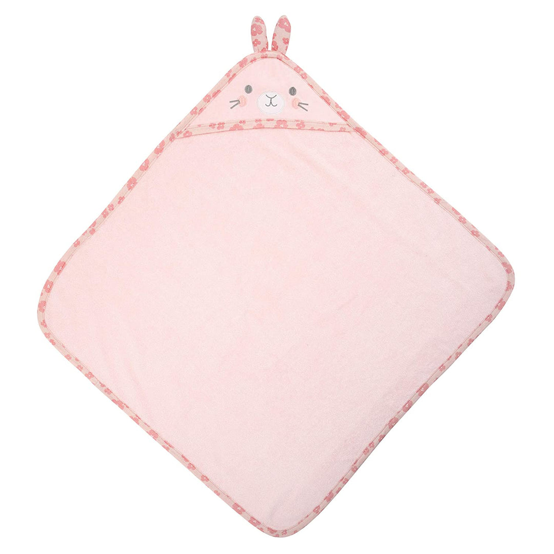 Stephen Joseph Personalized Hooded Towel Set for Baby and Toddler - Pink Bunny