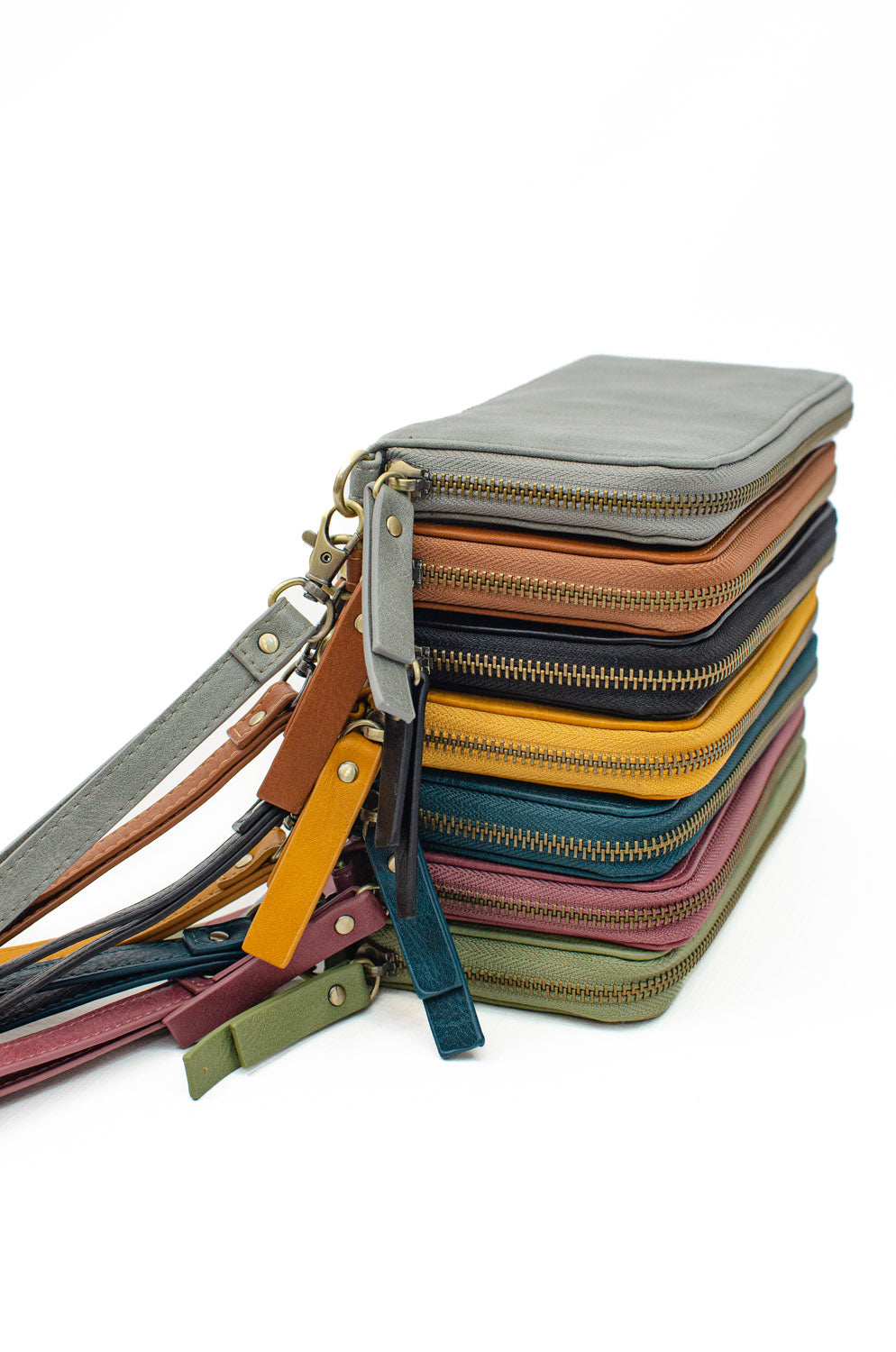 Chloe Zip Around Wallet - Monogrammed Wallet - 7 Colors