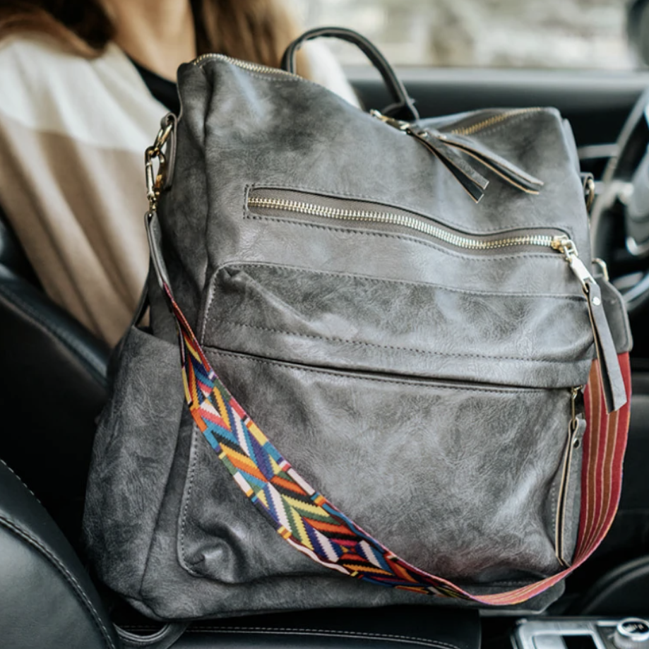 Vegan convertible sales backpack purse