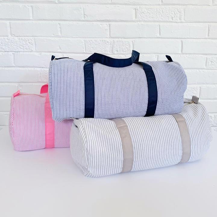 Seersucker Duffle Bag - 5 Colors