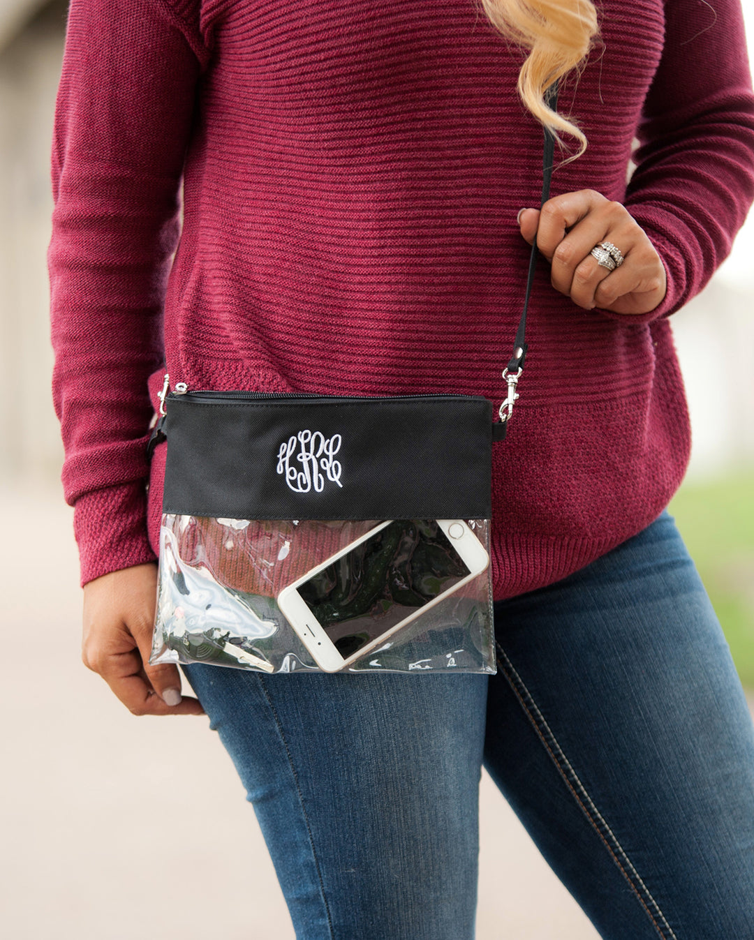 Clear Stadium Friendly Gameday Cross Body Purse - 7 Colors