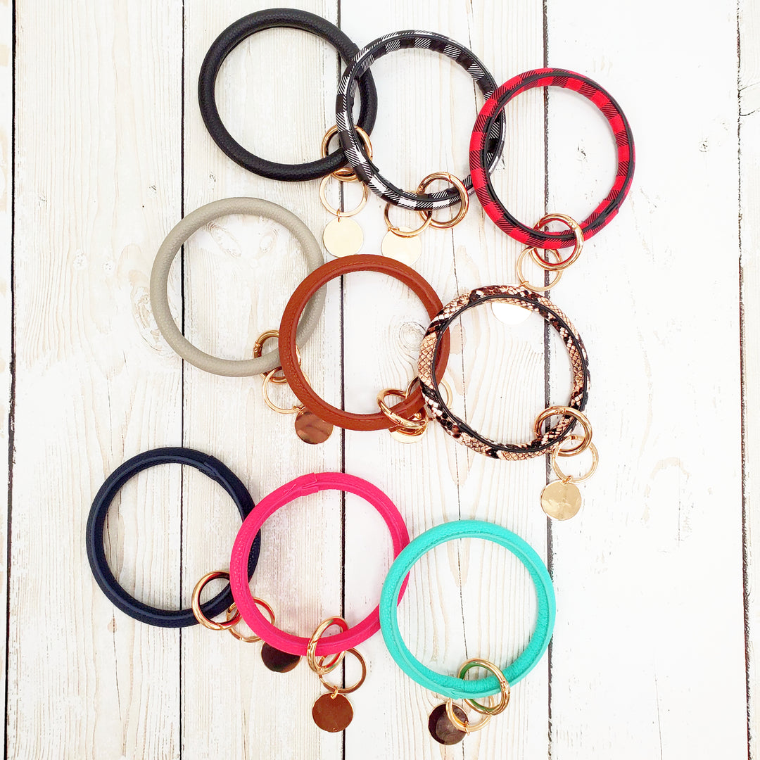 Round Wrist Key Fob -- 9 Colors