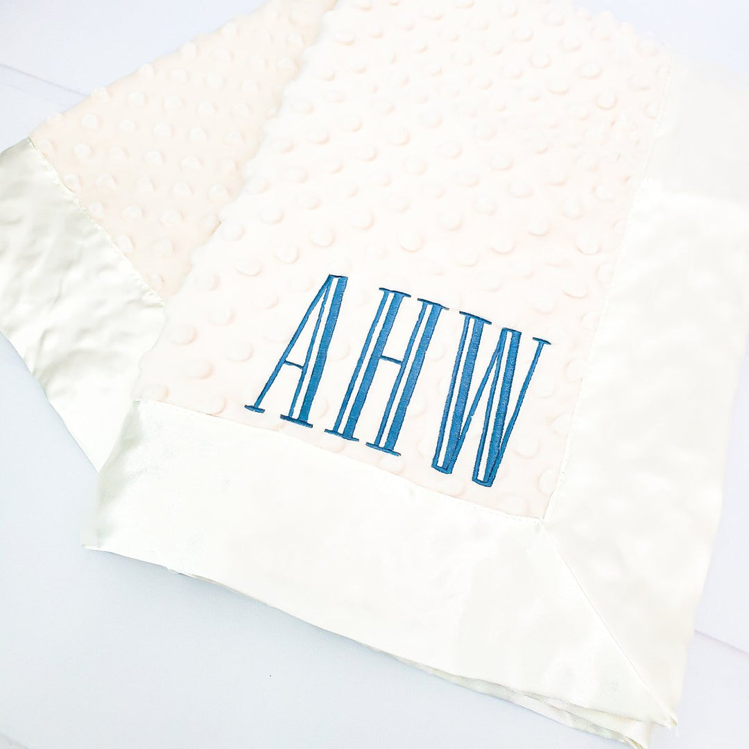 Minky Satin Baby Blanket - 4 Colors