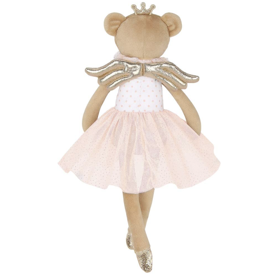 Monogrammed Tooth Fairy Plush - Ballerina Tooth Fairy Bear Doll - Personalized