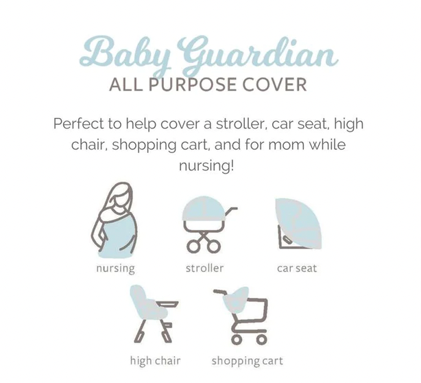 Baby Guardian All Purpose Carseat Cover - 4 Colors