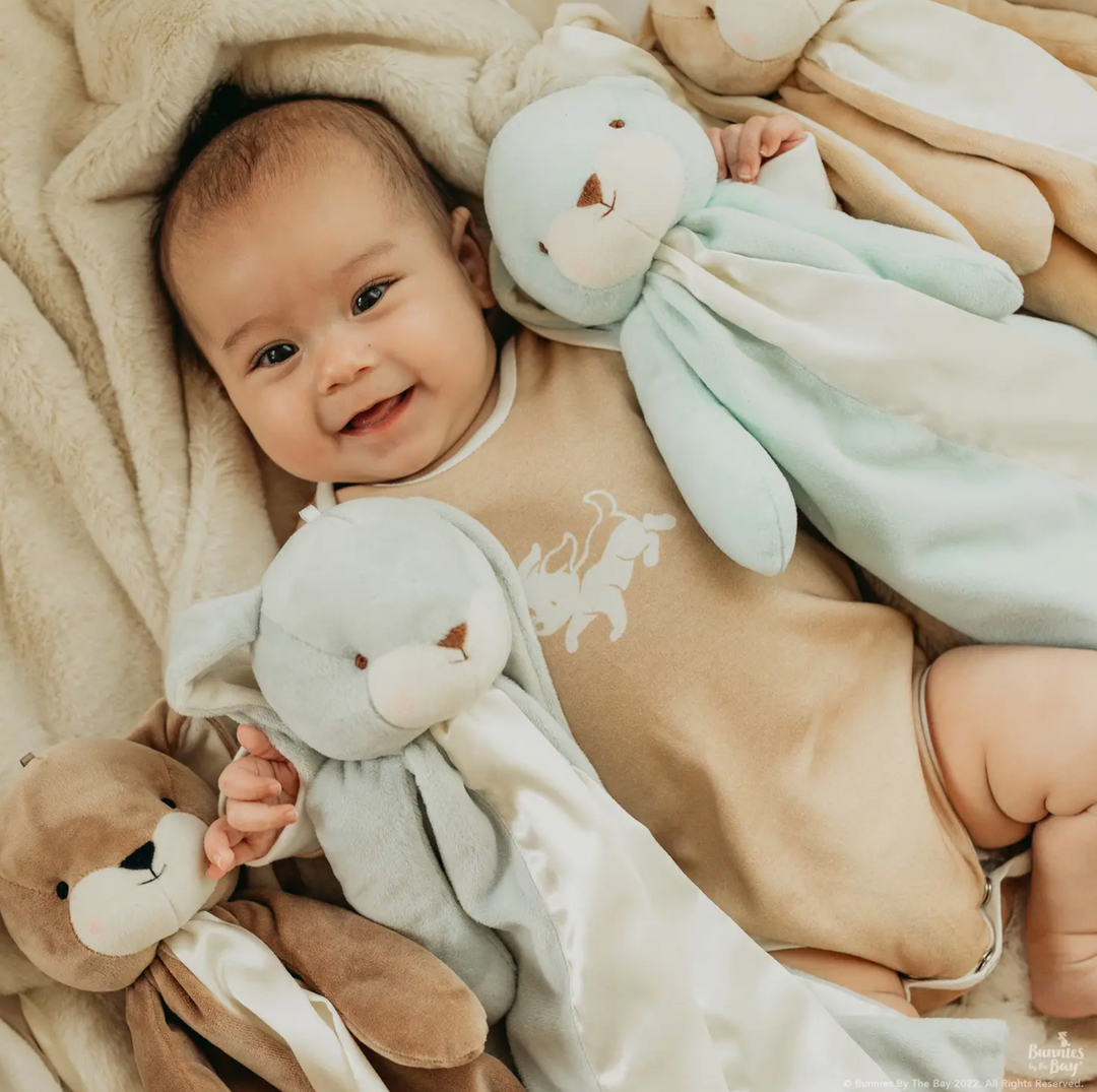 Personalized Lovey Baby Blanket Bunnies by the Bay Buddy Blanket