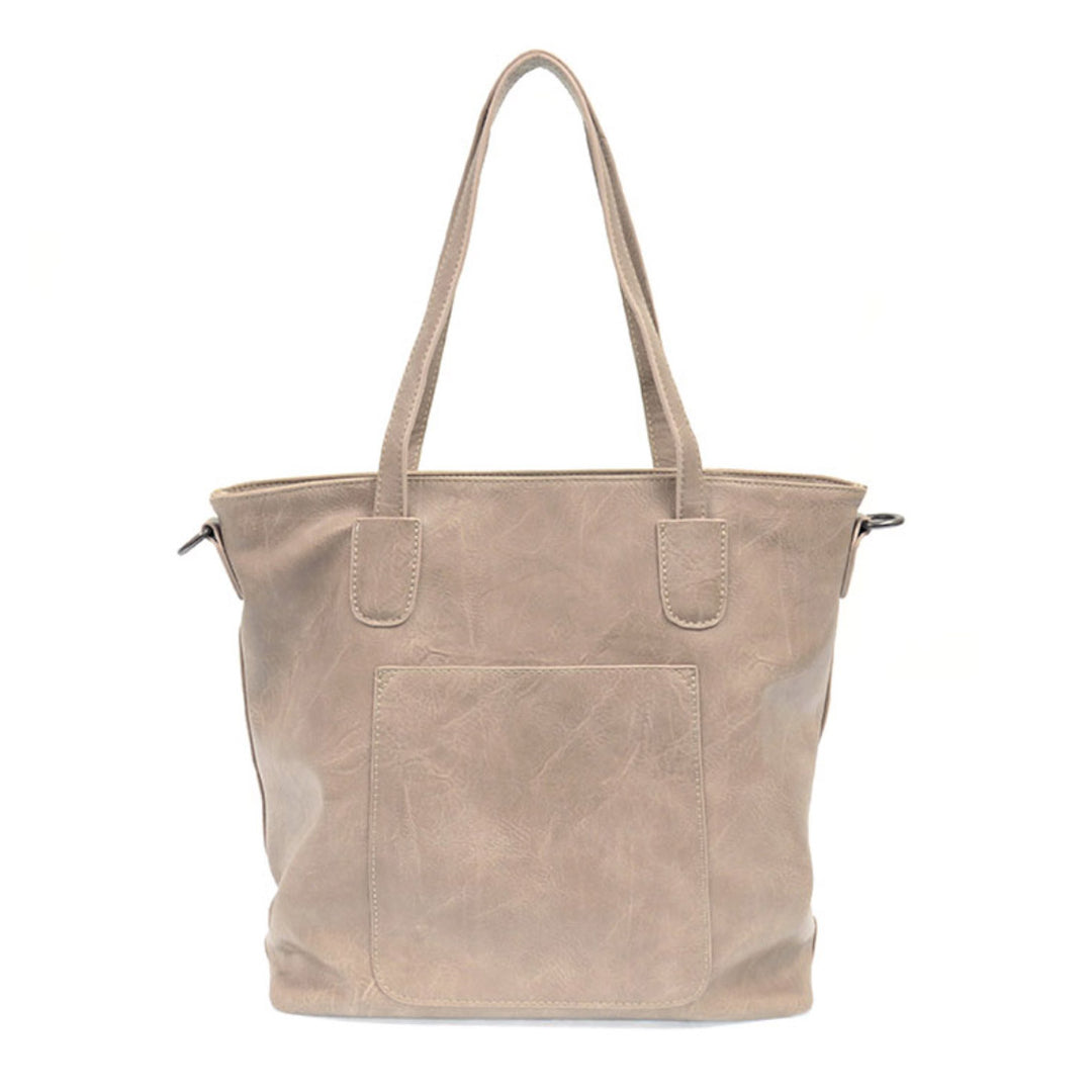 Monogrammed Oversized Tote with Crossbody Strap - Terri Tote Bag - 5 Colors