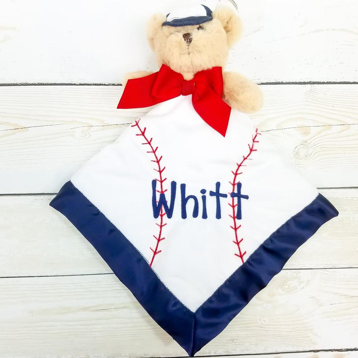 Snuggler - Little Slugger Bear - Personalized Baseball Baby Gift